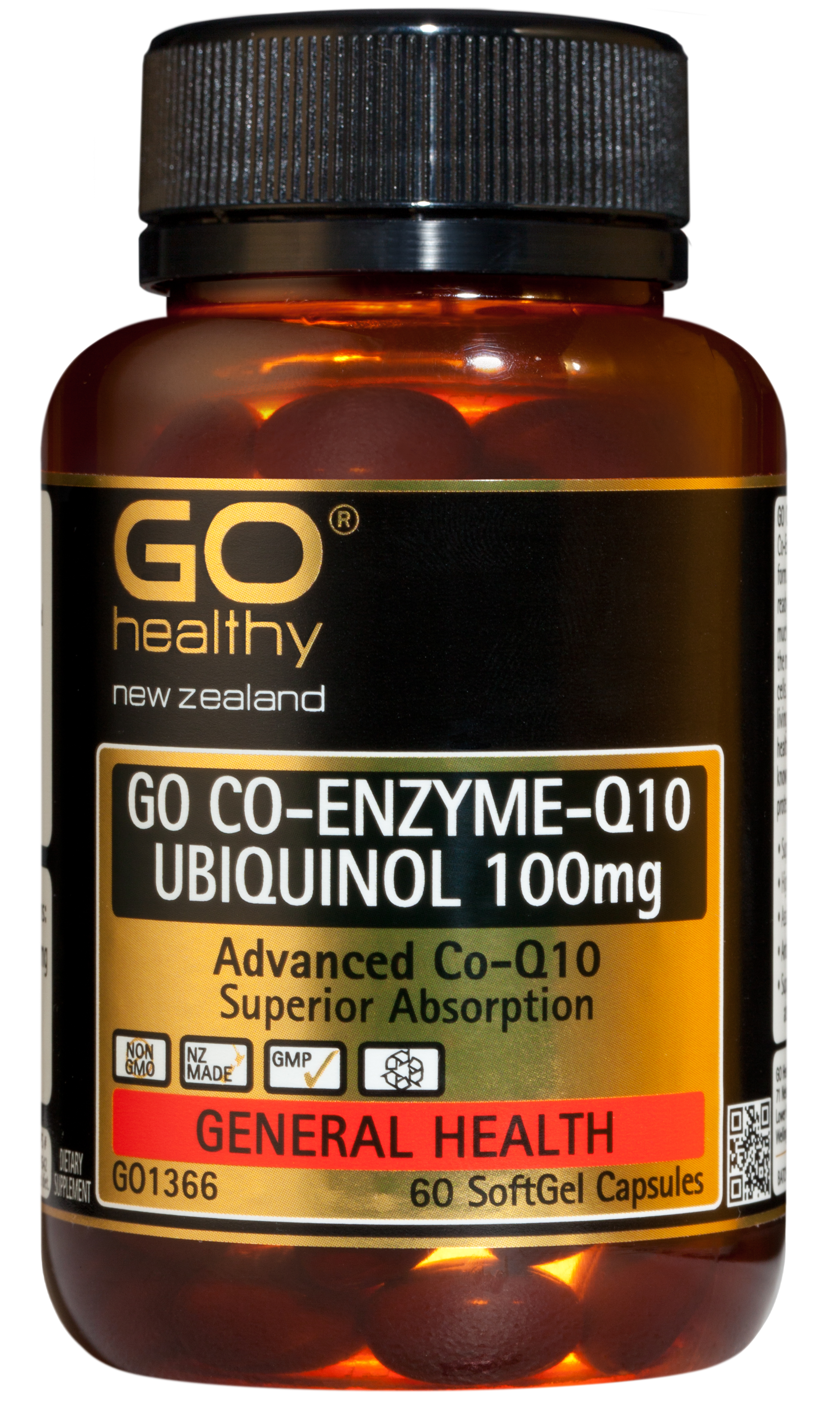 Go Healthy Co-Enzyme Q10 Ubiquinol 100mg 60 Capsules